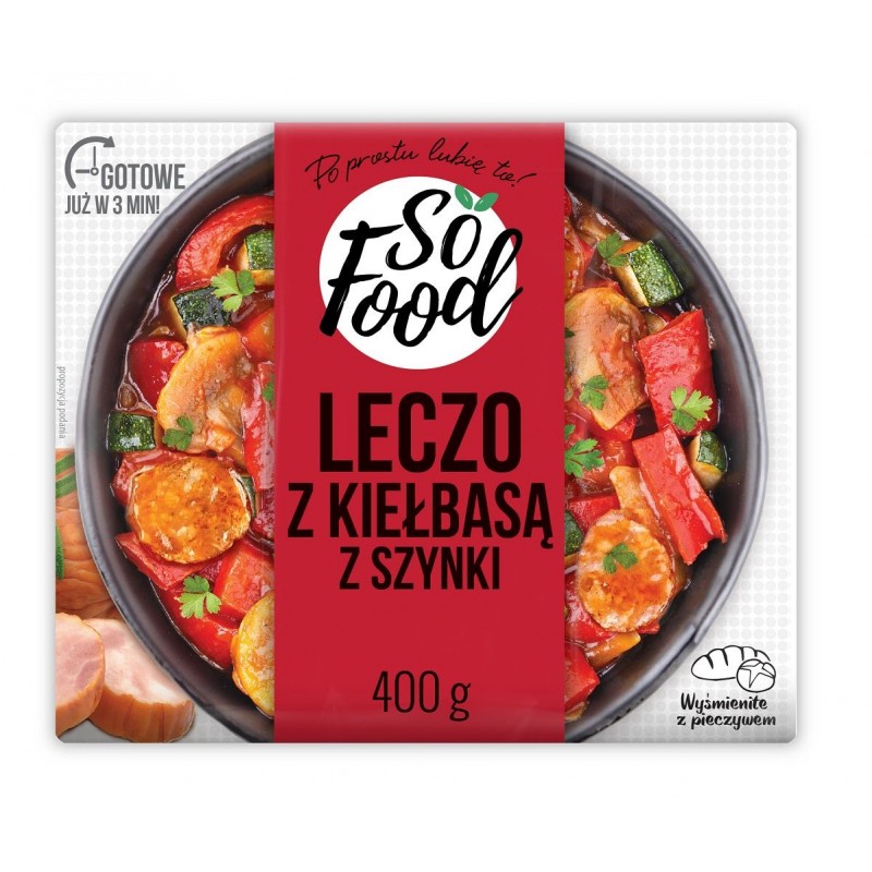 LECZO Z KIEŁBASĄ Z SZYNKI 400 g - SO FOOD