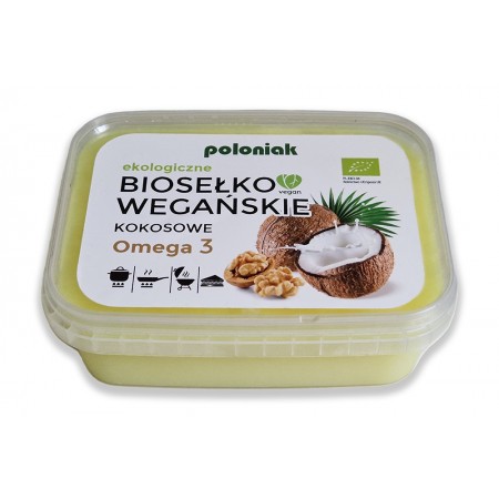 BIOSEŁKO WEGAŃSKIE KOKOSOWE OMEGA-3 BIO 200 g - POLONIAK