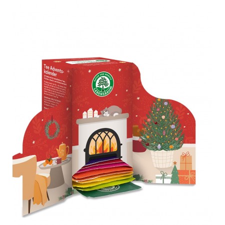 KALENDARZ ADWENTOWY 2023 (HERBATKI I HERBATY) BIO (24 szt.) 43,5 g - LEBENSBAUM (PRODUKT SEZONOWY)