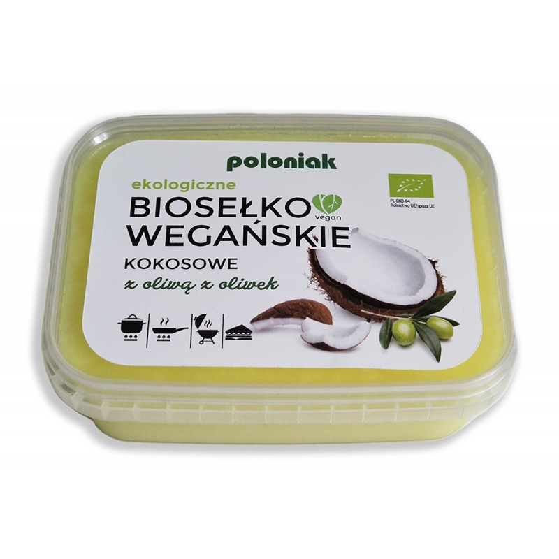 BIOSEŁKO WEGAŃSKIE KOKOSOWE Z OLIWĄ Z OLIWEK BIO 200 g - POLONIAK