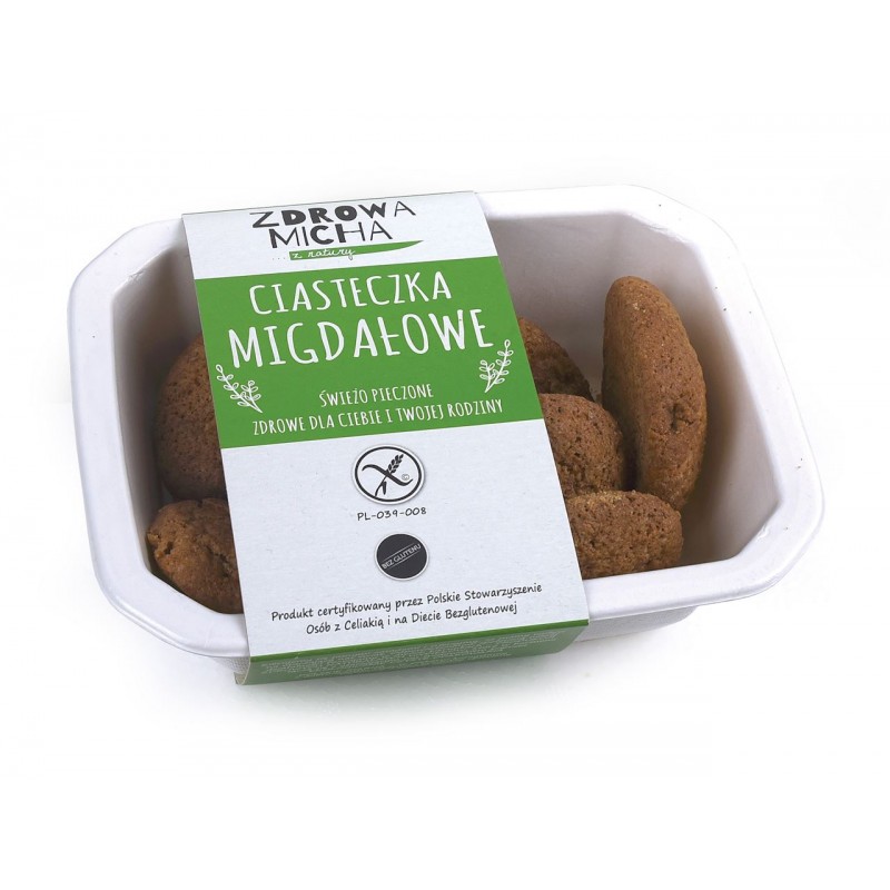 CIASTECZKA MIGDAŁOWE BEZGLUTENOWE 100 g - ZDROWA MICHA (NA ZAMÓWIENIE)