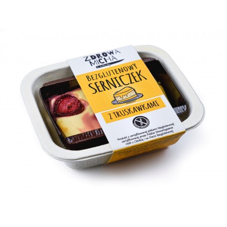 SERNICZEK Z TRUSKAWKAMI BEZGLUTENOWY 210 g - ZDROWA MICHA (NA ZAMÓWIENIE)