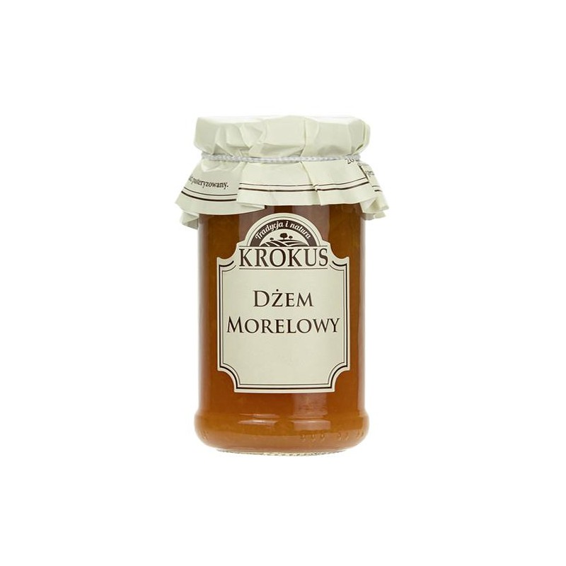 DŻEM MORELOWY O OBNIŻONEJ ZAWARTOŚCI CUKRU BEZGLUTENOWY 235 g - KROKUS