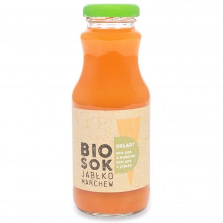 SOK JABŁKOWO - MARCHWIOWY NFC BIO 250 ml - OWOCOWE SMAKI