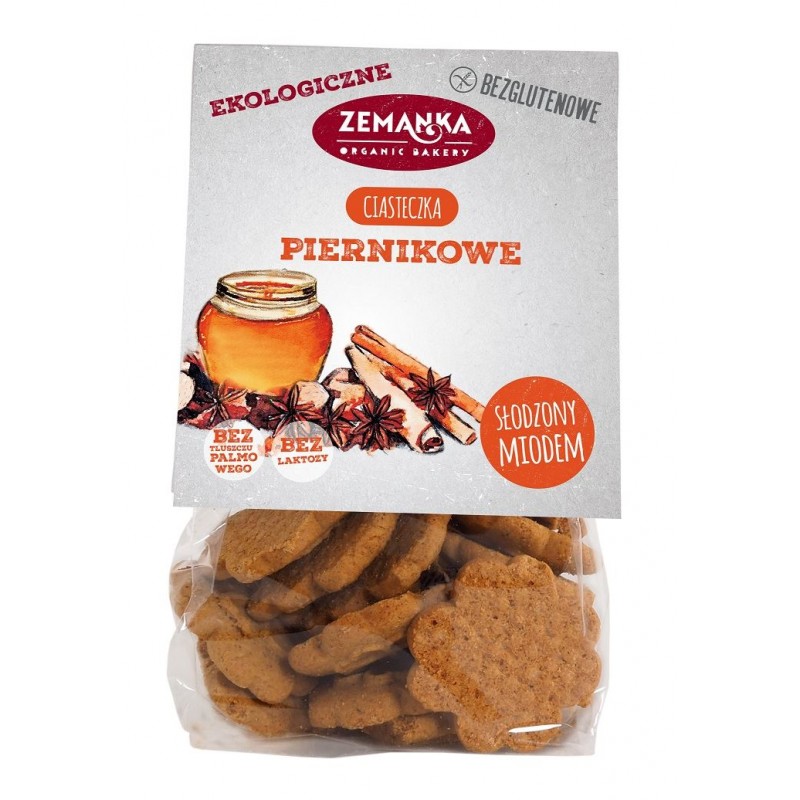 CIASTKA PIERNIKOWE BEZGLUTENOWE BIO 100 g - ZEMANKA