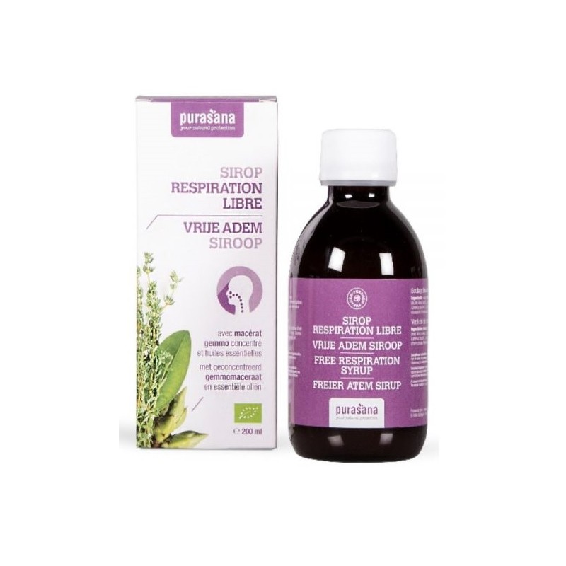 SYROP NA STAN ZAPALNY GÓRNYCH DRÓG ODDECHOWYCH BIO 200 ml - PURASANA