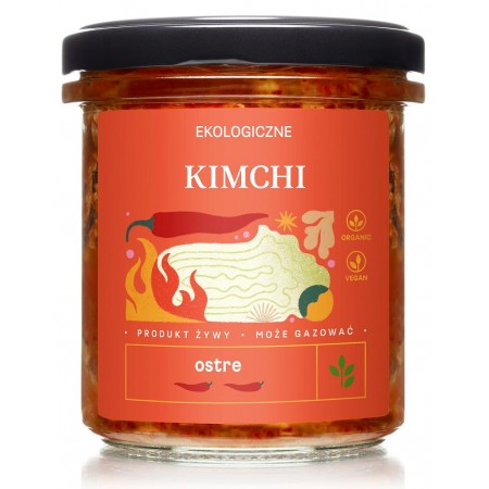 KIMCHI OSTRE BIO 300 g - DELIKATNA (ZAKWASOWNIA)
