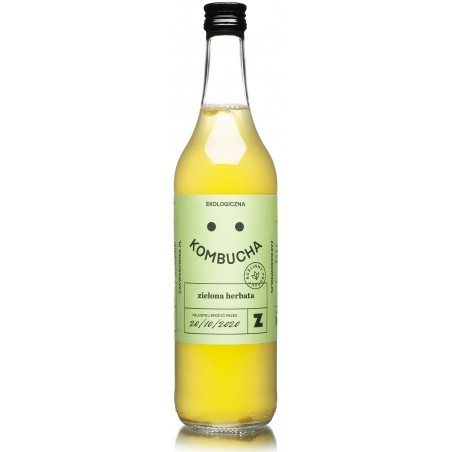 KOMBUCHA Z ZIELONEJ HERBATY BIO 500 ml - DELIKATNA (ZAKWASOWNIA)