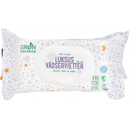CHUSTECZKI NAWILŻANE DLA NIEMOWLĄT I DZIECI ECO 56 szt. - GRON BALANCE