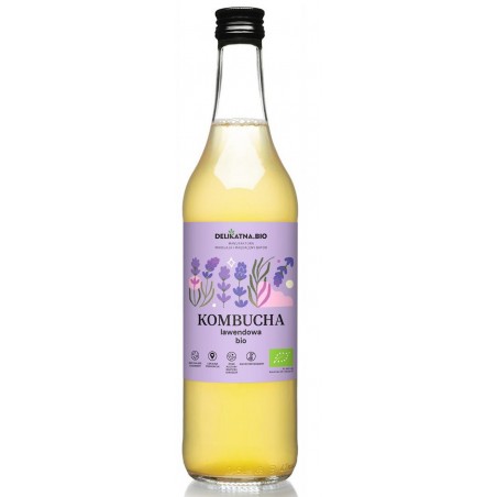 KOMBUCHA LAWENDOWA BIO 500 ml - DELIKATNA (ZAKWASOWNIA)