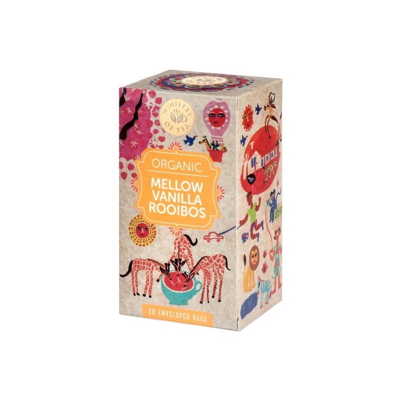 HERBATKA ROOIBOS O SMAKU WANILIOWYM (MELLOW ROOIBOS VANILLA) BIO (20 x 1,75 g) 35 g - MINISTRY OF TEA