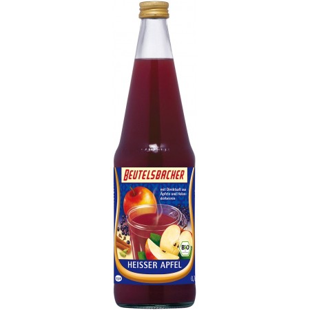 GRZANIEC BEZALKOHOLOWY JABŁKO - CZARNY BEZ  BIO 700 ml - BEUTELSBACHER (PRODUKT SEZONOWY)