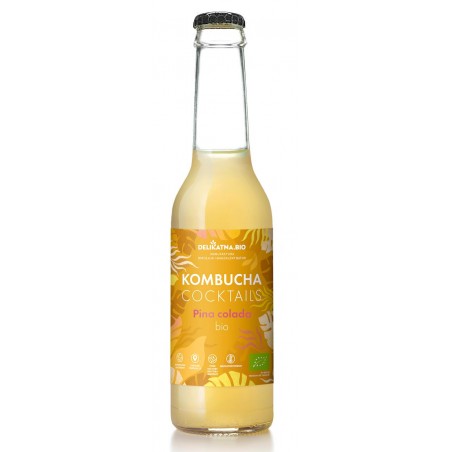 KOMBUCHA KOKTAJLOWA PINA COLADA BIO 270 ml - DELIKATNA (ZAKWASOWNIA)