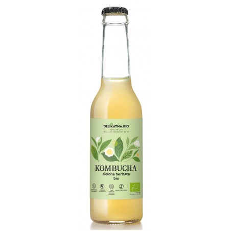 KOMBUCHA Z ZIELONEJ HERBATY BIO 270 ml - DELIKATNA (ZAKWASOWNIA)