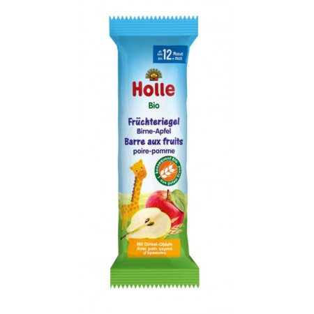 BATON OWOCOWY GRUSZKA - JABŁKO OD 12 MIESIĄCA BIO 25 g - HOLLE