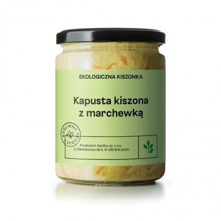 KAPUSTA KISZONA Z MARCHEWKĄ BIO 500 g (400 g) - DELIKATNA (ZAKWASOWNIA)