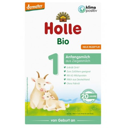 MLEKO POCZĄTKOWE KOZIE 1 DLA NIEMOWLĄT OD URODZENIA BIO 400 g - HOLLE
