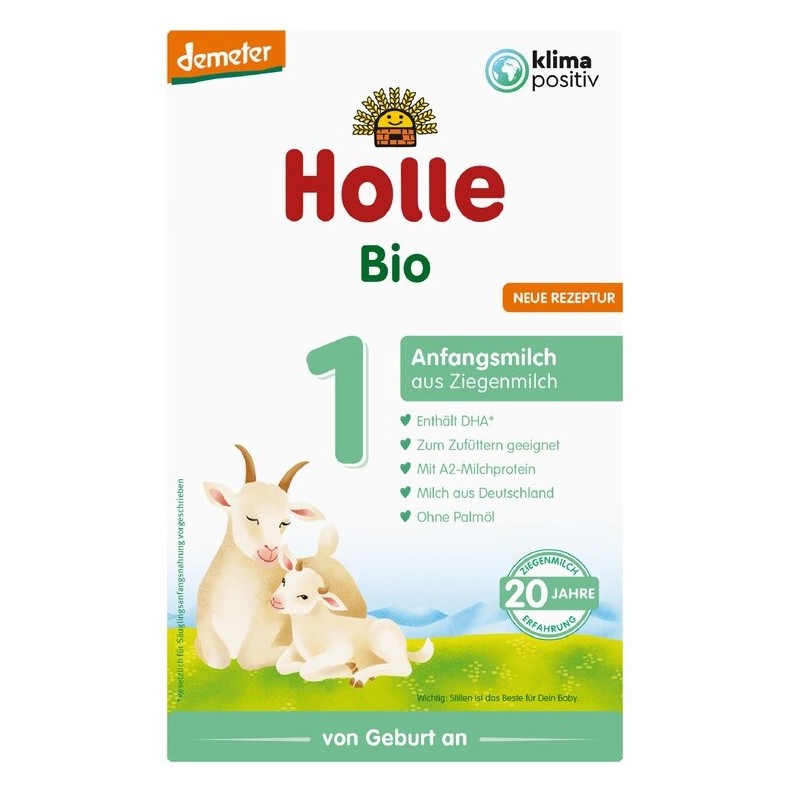MLEKO POCZĄTKOWE KOZIE 1 DLA NIEMOWLĄT OD URODZENIA BIO 400 g - HOLLE