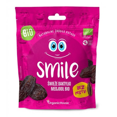 DAKTYLE SMILE MEDJOOL ŚWIEŻE BEZ PESTEK BEZGLUTENOWE BIO 100 g - ORGANIC HOUSE