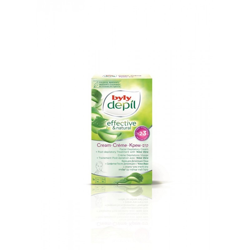 KREM DO DEPILACJI TWARZY ALOE VERA W SASZETKACH - BYLY