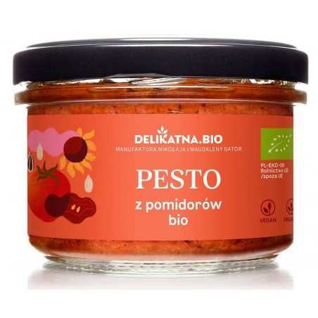 PESTO POMIDOROWE BIO 180 g - DELIKATNA (ZAKWASOWNIA)