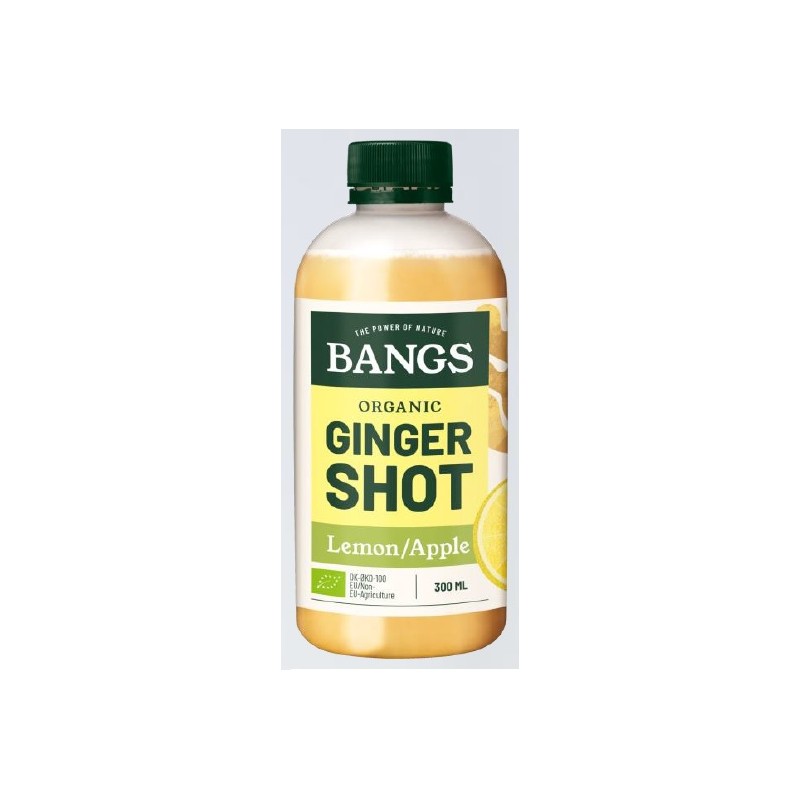 SHOT IMBIROWY Z JABŁKIEM I CYTRYNĄ BIO 300 ml - BANGS