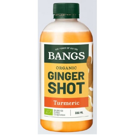 SHOT IMBIROWY Z KURKUMĄ BEZ DODATKU CUKRU BIO 300 ml - BANGS