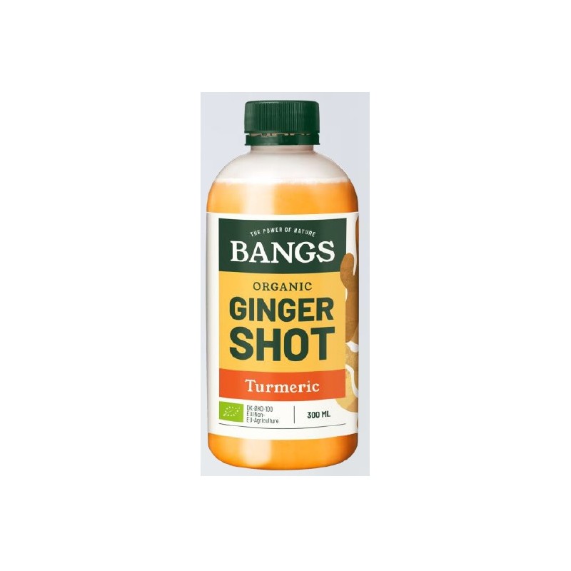 SHOT IMBIROWY Z KURKUMĄ BEZ DODATKU CUKRU BIO 300 ml - BANGS