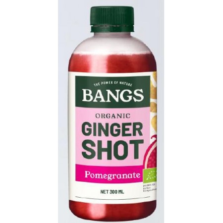 SHOT IMBIROWY Z GRANATEM BEZ DODATKU CUKRU BIO 300 ml - BANGS