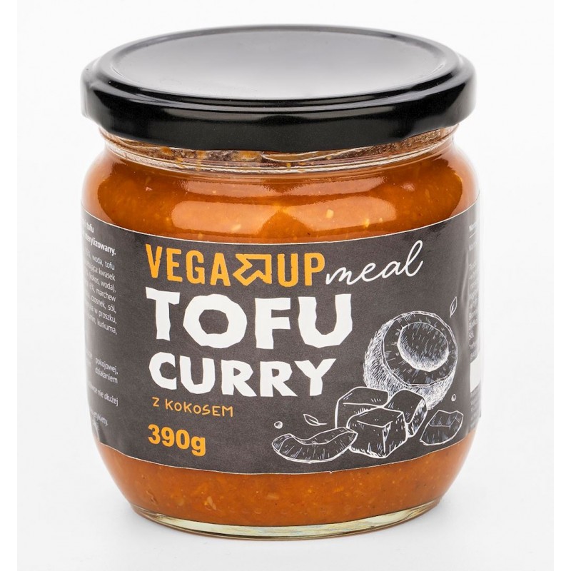 TOFU CURRY Z KOKOSEM WEGAŃSKIE 390 g - VEGA UP