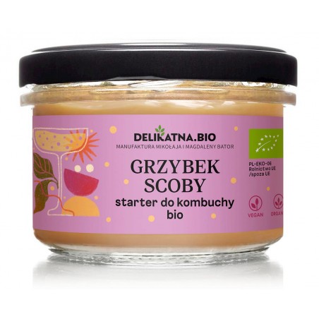 GRZYBEK SCOBY STARTER DO KOMBUCHY BIO 150 g - DELIKATNA (ZAKWASOWNIA)