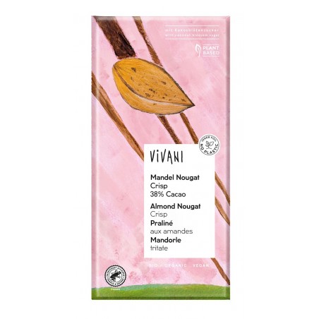 CZEKOLADA Z MIGDAŁAMI BIO 80 g - VIVANI