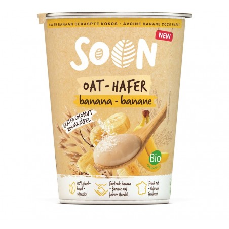 DESER OWSIANY BANAN - KOKOS BIO 350 g - SOJADE (SOON)