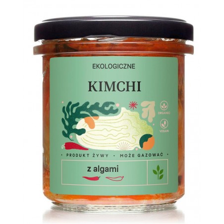 KIMCHI Z ALGAMI BIO 300 g - DELIKATNA (ZAKWASOWNIA)