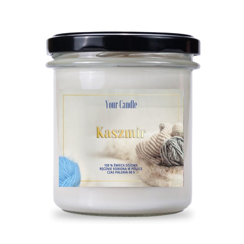ŚWIECA SOJOWA ZAPACHOWA KASZMIR 300 ml - YOUR CANDLE
