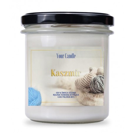 ŚWIECA SOJOWA ZAPACHOWA KASZMIR 300 ml - YOUR CANDLE