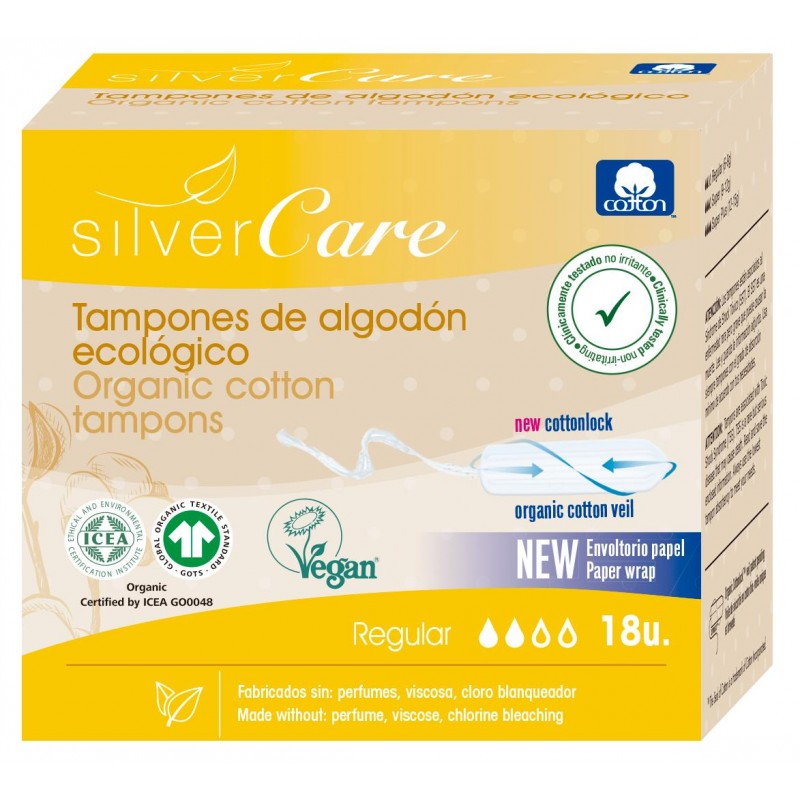 TAMPONY BAWEŁNIANE REGULAR 18 szt - SILVER CARE