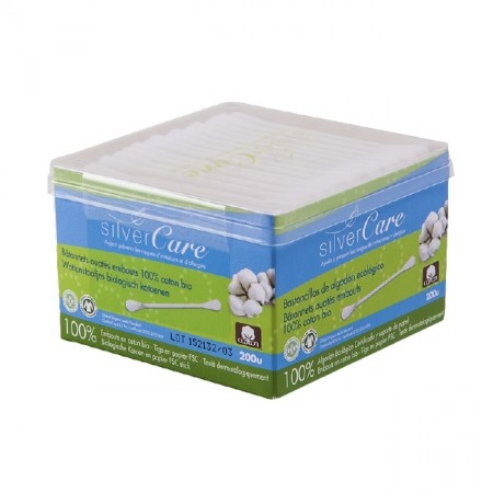 PATYCZKI HIGIENICZNE BAWEŁNIANE 200 szt. - SILVER CARE