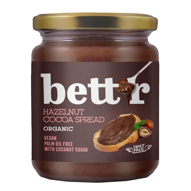 KREM ORZECHY LASKOWE & KAKAO BIO 250 g - BETT'R