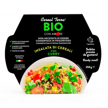 SAŁATKA ZBOŻOWA Z WARZYWAMI I CURRY BIO 200 g - CEREAL TERRA