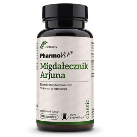 MIGDAŁECZNIK ARJUNA EKSTRAKT BEZGLUTENOWY (400 mg) 90 KAPSUŁEK - PHARMOVIT (CLASSIC)