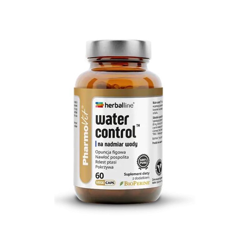 KAPSUŁKI NA NADMIAR WODY W ORGANIZMIE (WATER CONTROL) 60 szt. - PHARMOVIT (HERBALINE)