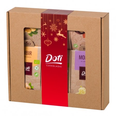 ZESTAW ŚWIĄTECZNY - BAKALIE W CZEKOLADZIE BIO 6 RODZAJÓW 300 g - DOTI (PRODUKT SEZONOWY)