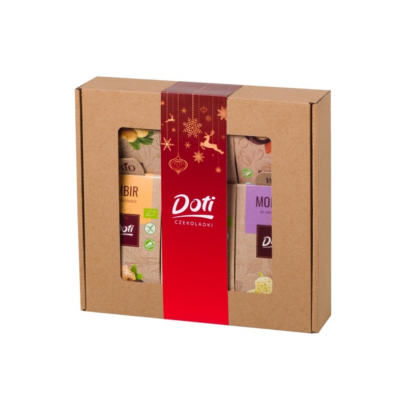 ZESTAW ŚWIĄTECZNY - BAKALIE W CZEKOLADZIE BIO 6 RODZAJÓW 300 g - DOTI (PRODUKT SEZONOWY)