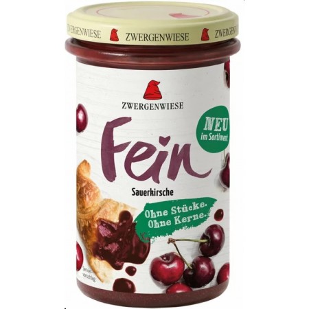 MUS WIŚNIOWY BEZGLUTENOWY BIO 280 g - ZWERGENWIESE