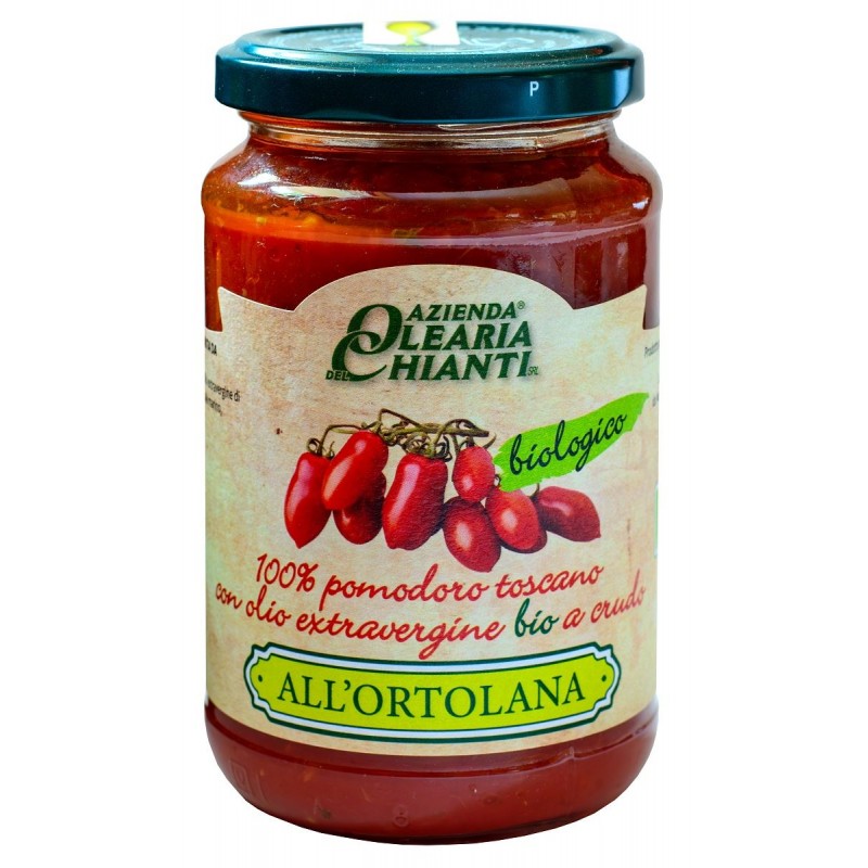 SOS POMIDOROWY Z TOSKAŃSKICH POMIDORÓW Z WARZYWAMI BEZGLUTENOWY BIO 340 g - AZIENDA OLEARIA CHIANTI