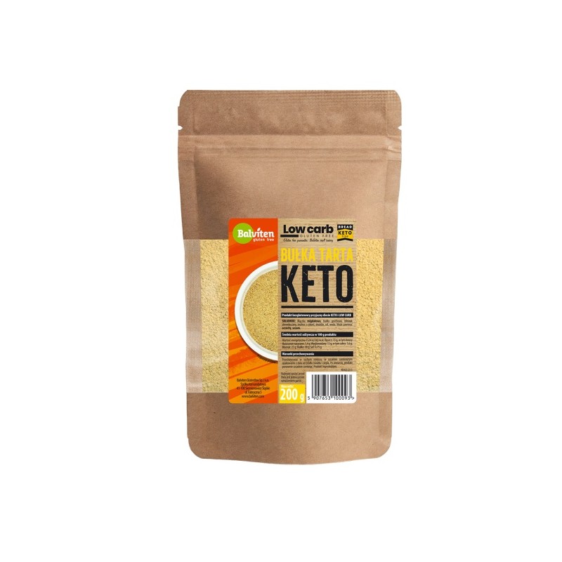 BUŁKA TARTA KETO BEZGLUTENOWA 200 g - BALVITEN