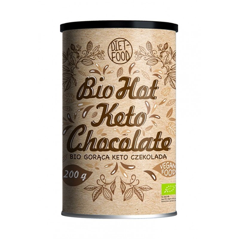 GORĄCA CZEKOLADA KETO BIO 200 g - DIET-FOOD