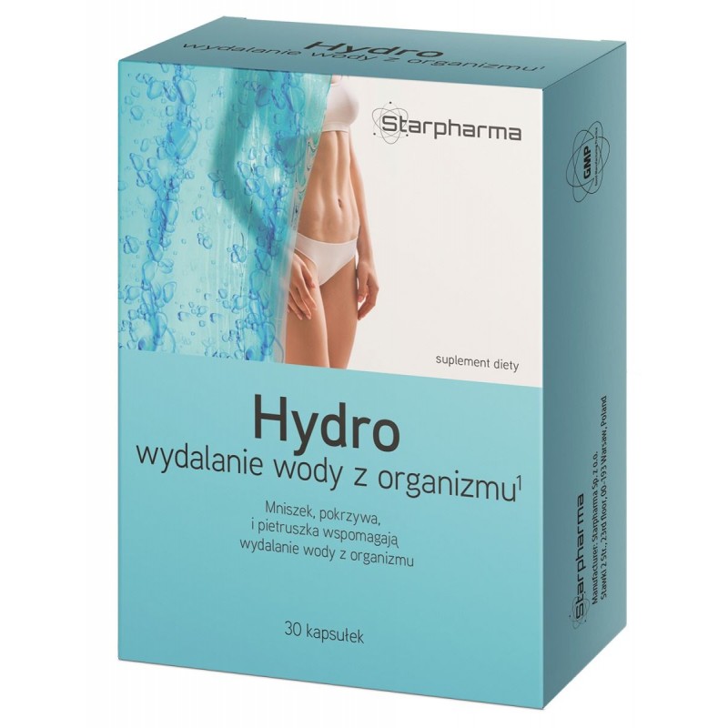 HYDRO WYDALANIE WODY Z ORGANIZMU 30 KAPSUŁEK - STARPHARMA