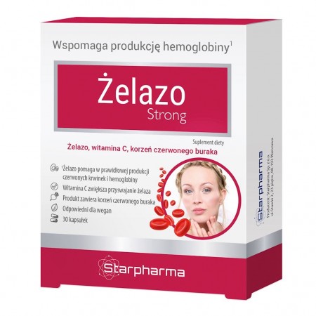 ŻELAZO STRONG 30 KAPSUŁEK - STARPHARMA